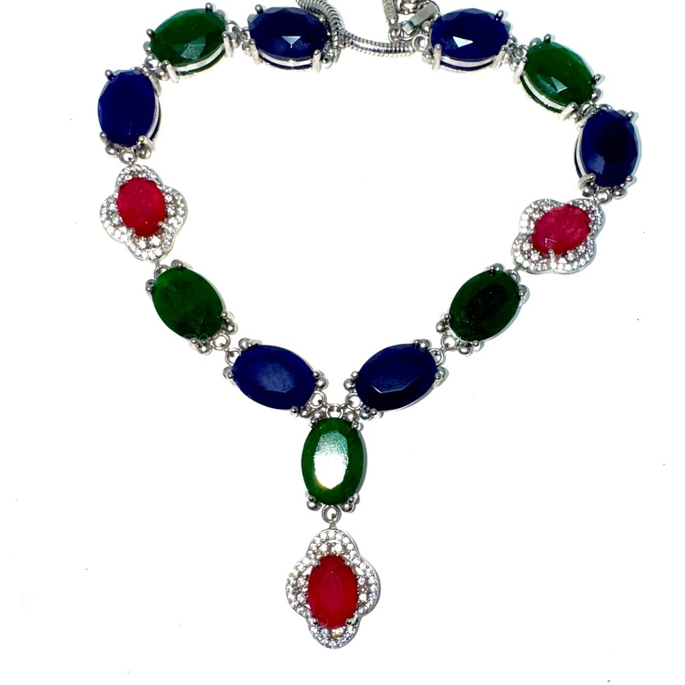 Elegant Multicolor Gemstone Necklace